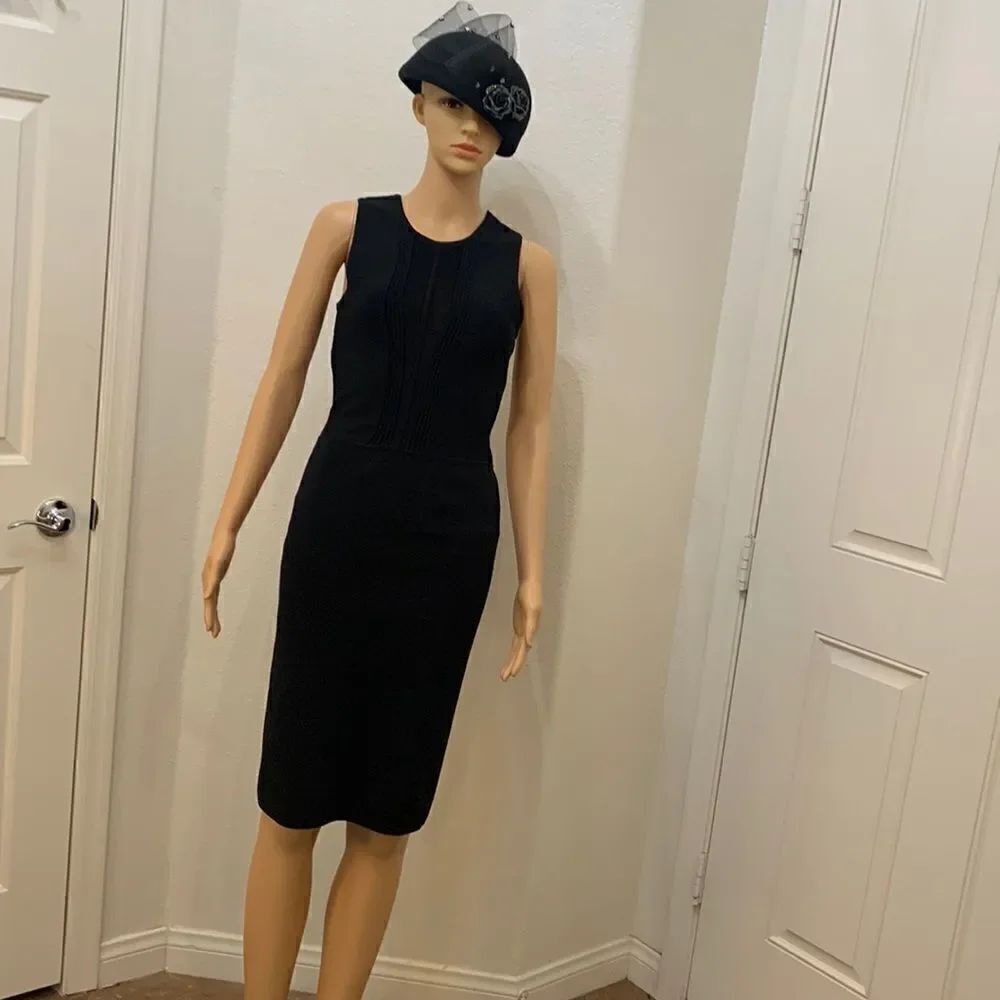 Mango Suit Size Small Black Body-con Slimming Design Dress Made In Turkey